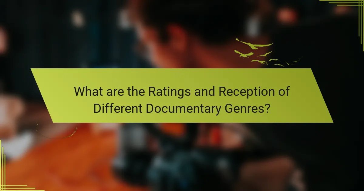 What are the Ratings and Reception of Different Documentary Genres?